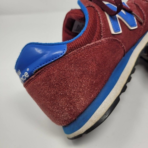 [SOLD]New Balance Shoes 9.5 Burgundy Red Blue Sneakers Lifestyle Classic M373SRB - Picture 14 of 16